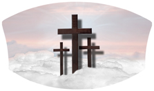DNSWILL 106 PK Three Crosses (Clouds) Pink